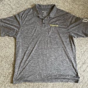 Men’s Holloway dry-Excel Gray Pirates/Lite logo golf polo XL